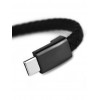 Браслет USB-кабель кожаный черный type c Твой Браслет USB-102